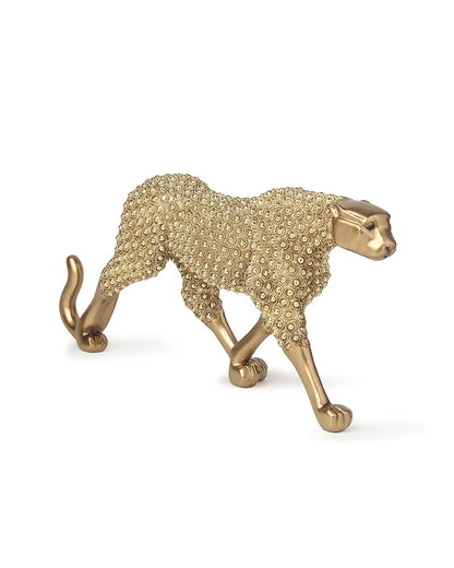 Polypropylene Panther Figurine for Home Decor and Living Room Display