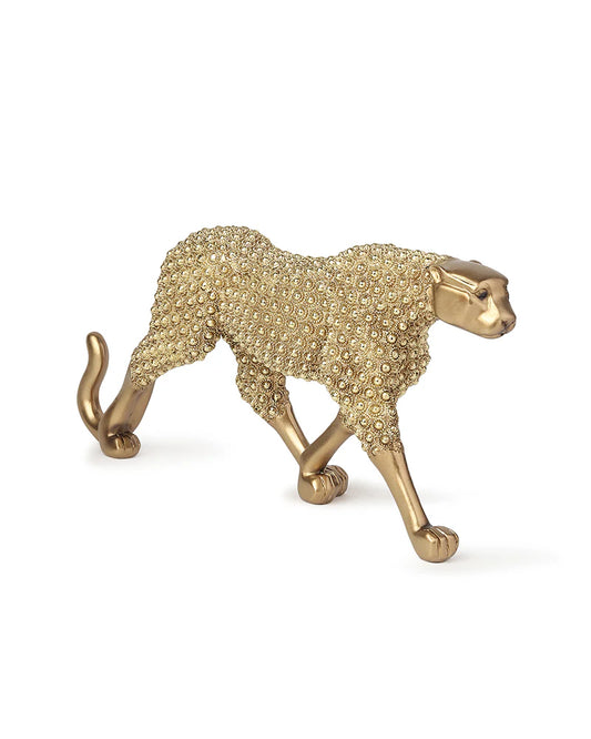 Polypropylene Panther Figurine for Home Decor and Living Room Display