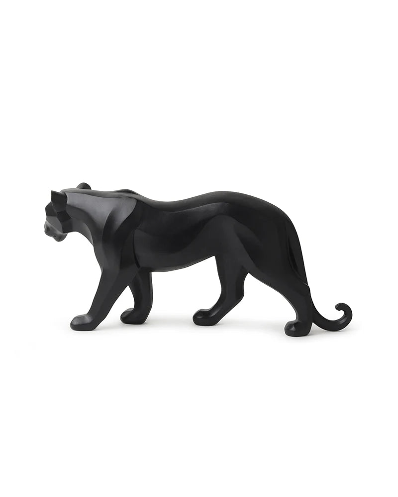 Polypropylene Black Panther Figurine for Home Decor, Hall Display, and Gifts