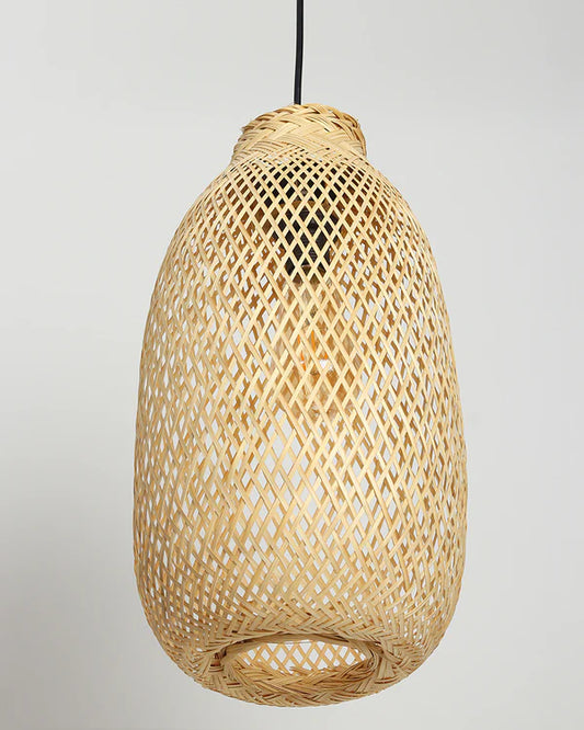 Boho Bamboo Hanging Light for Living Room Decoration