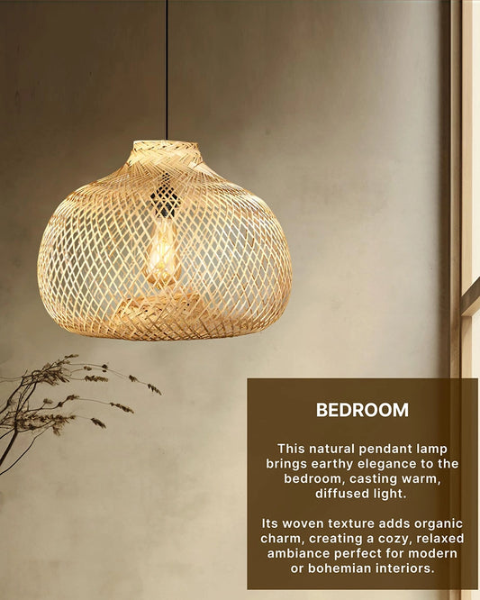 Elegant Bamboo Ceiling Lamp for Home and Balcony