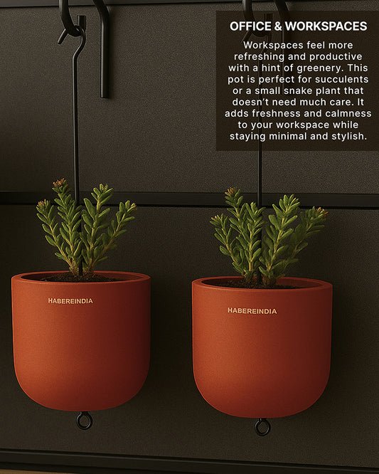 Terracotta Flower Pot for Living Room | Flower Pots for Garden, Dining Table & Home Decor