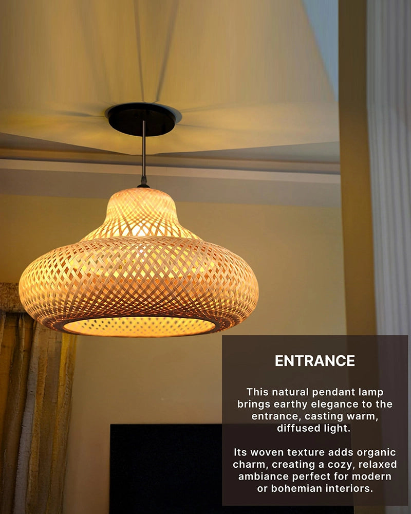 Artistic Bamboo Hanging Light for Home and Balcony