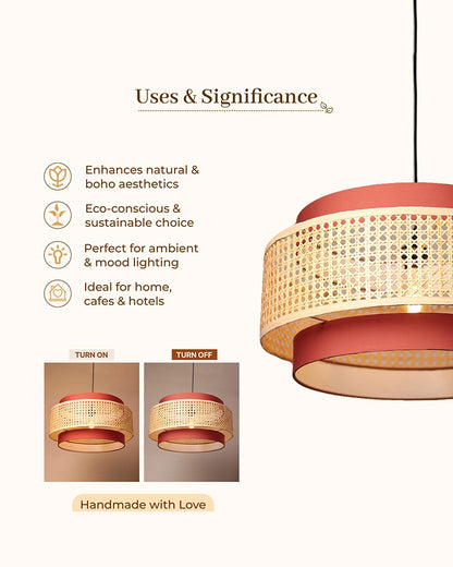 Stylish Rattan Pendant Light for Bedroom and Living Room