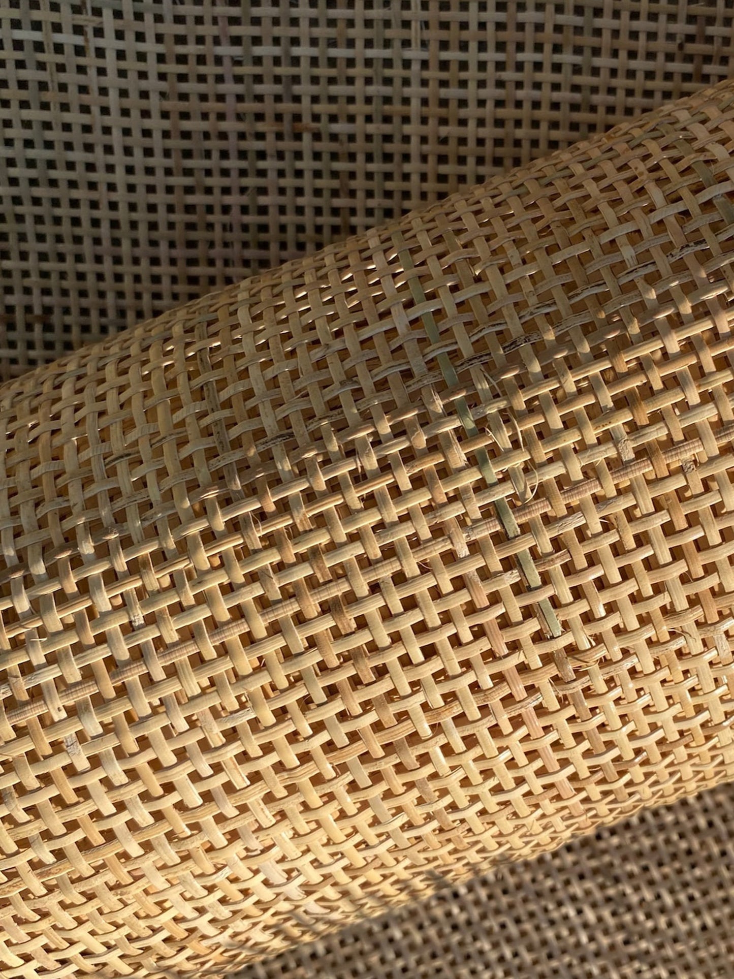 Cane Webbing Roll | Rattan Webbing Light Brown