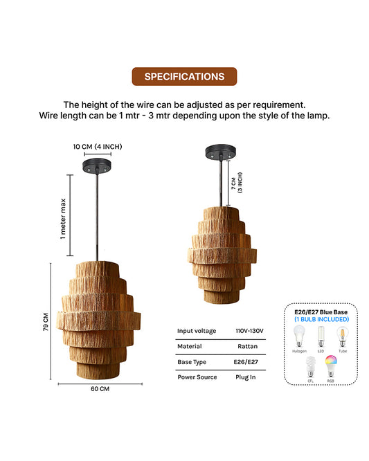 Hanging Lights for Balcony and Outdoor Home Decoration