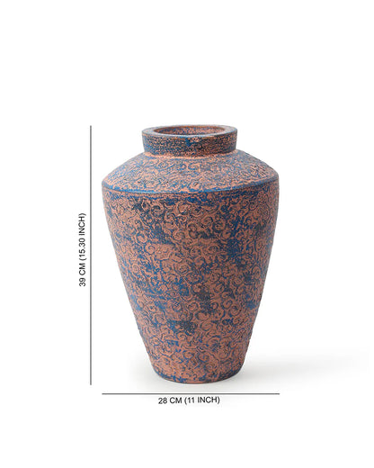Rustic Terracotta Vase for Earthy Living Room Decor