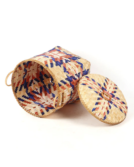 Bamboo Laundry Basket with Lid for Clothes, Toys, and Home Organization