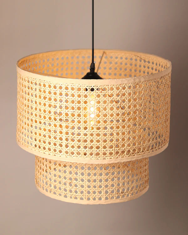Natural Rattan Pendant Light for Living Room and Bedroom