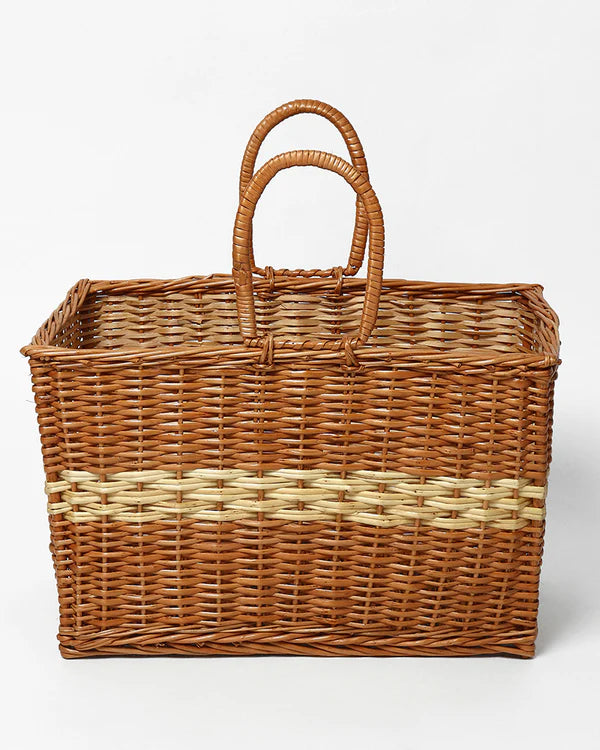 Handmade Seagrass Carry Basket & Shopping Tote