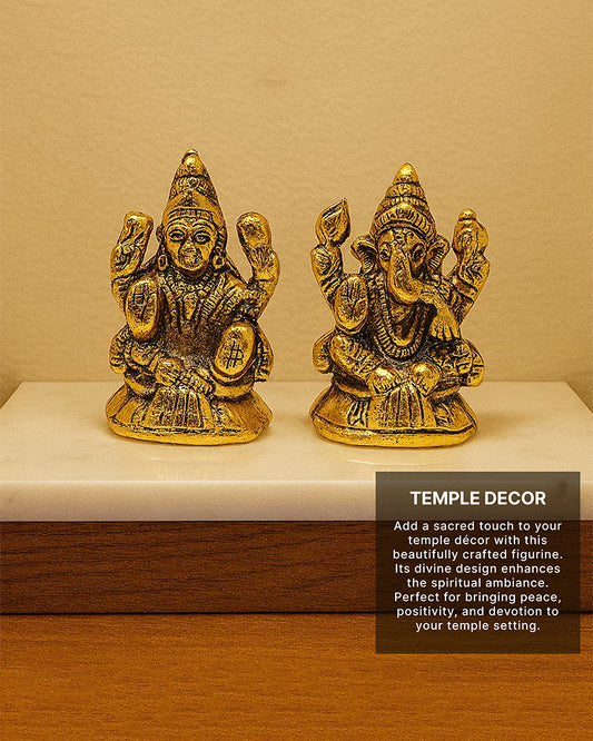 Laxmi Ganesh Idol Figurine | Decorative God Idol for Home | Pooja Idol & God Murti