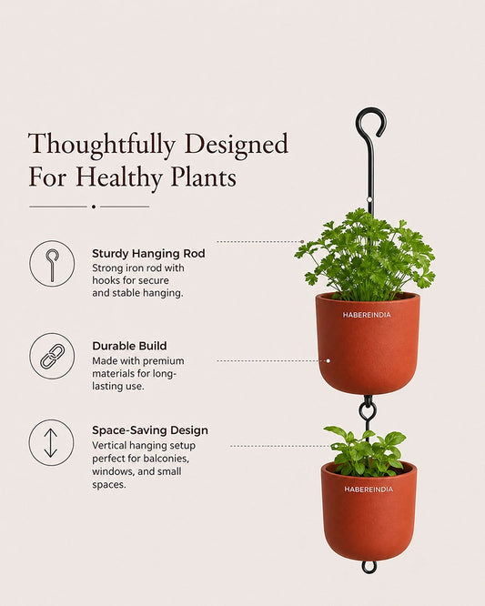 Decorative Flower Pot for Balcony Stand Styling