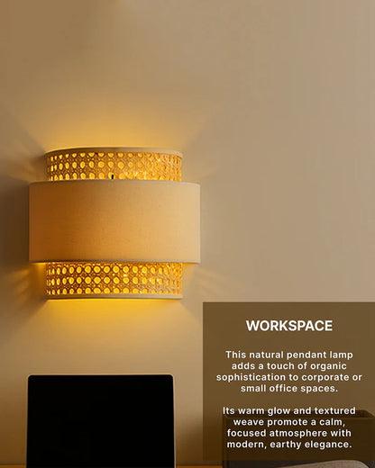 Stylish Rattan Wall Lamp for Balcony and Hall
