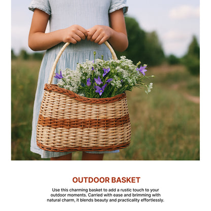 Picnic Baskets | Lunch Bag | Wicker Tiffin Baskets | Fruit & Vegetable Basket