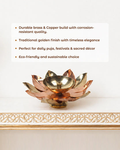 Brass Diya for Pooja Aarti and Diwali Decoration