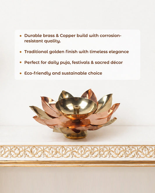 Brass Diya for Pooja Aarti and Diwali Decoration