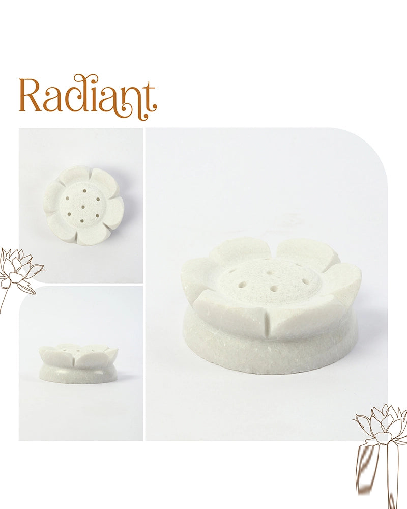 Marble Agarbatti Stand for Home Temple, Meditation, and Devotional Use