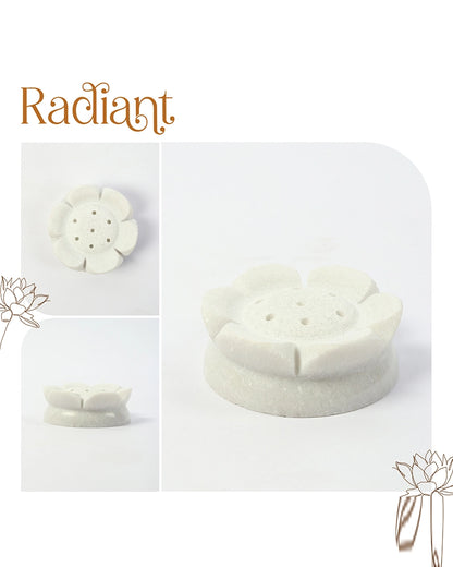 Marble Agarbatti Stand for Home Temple, Meditation, and Devotional Use