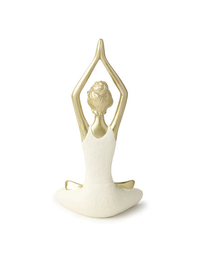 Polypropylene Yoga Women Figurine for Living Room Display and Gift