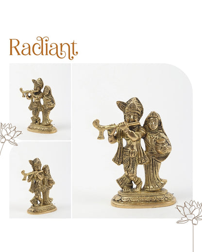 Radhe Krishna Ji Murti for Pooja Items, Home Decoration & Janmashtami Gifting