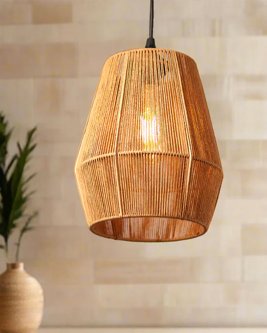 Jute Rope Pendant Lamp for Home Decor and Hall
