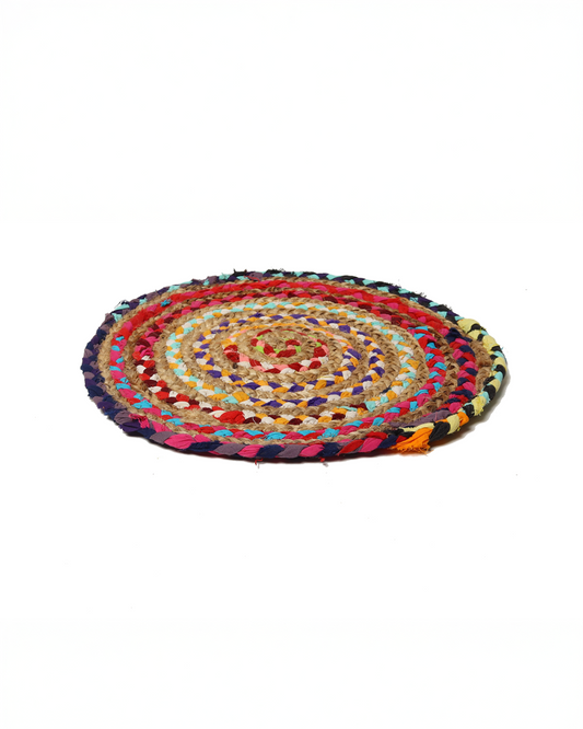 Set of 3 Jute Placemat for Rustic and Boho Table Settings