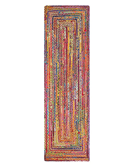 Durable Multicolor Rectangular Jute Carpet For Living Space