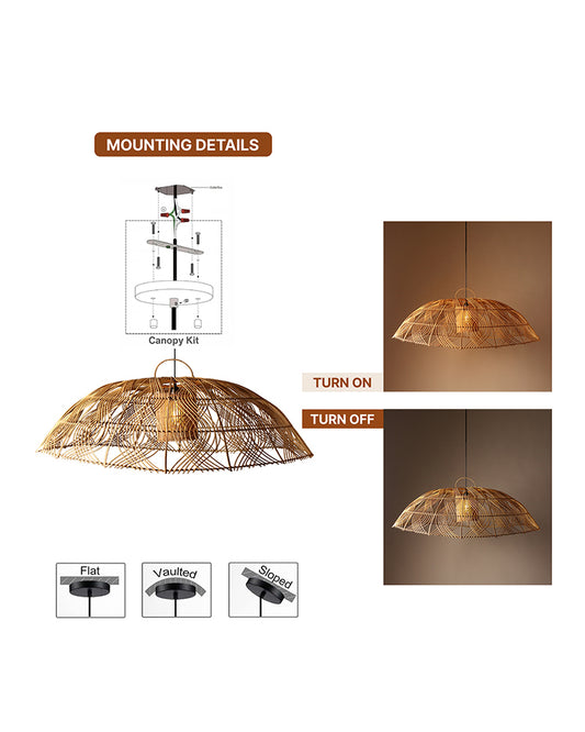 Ambient Hanging Light for Bedroom and Modern Home Decor