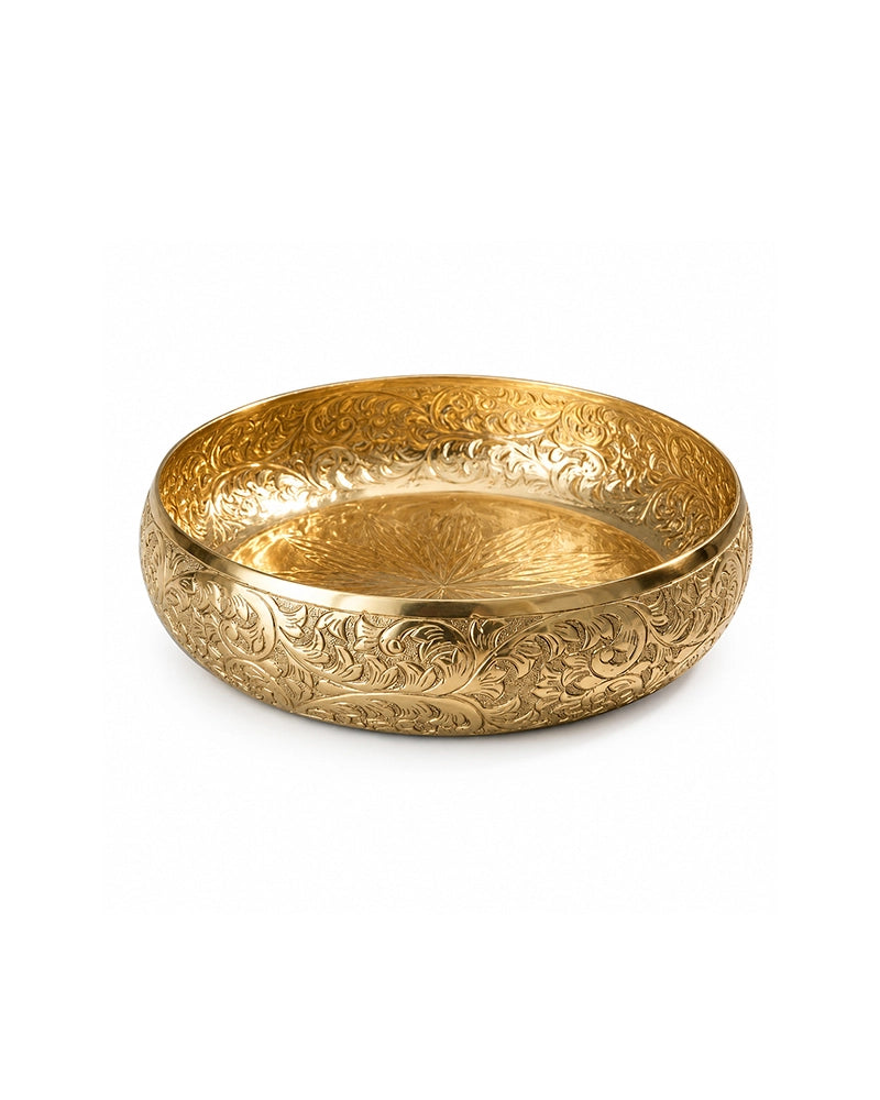 Premium Decorative Handcrafted Urli Bowl for Flowers and Floating Candles