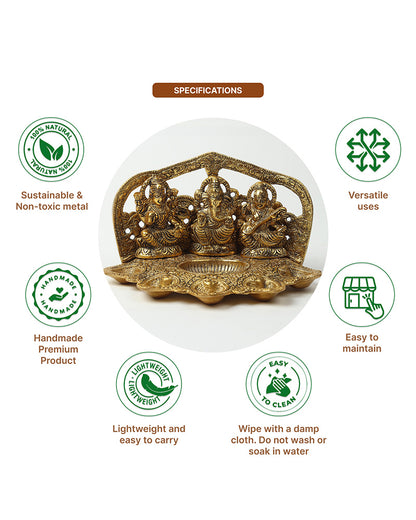 Laxmi Ganesh Idol Figurine | Decorative God Idol for Home | Pooja Idol & God Murti