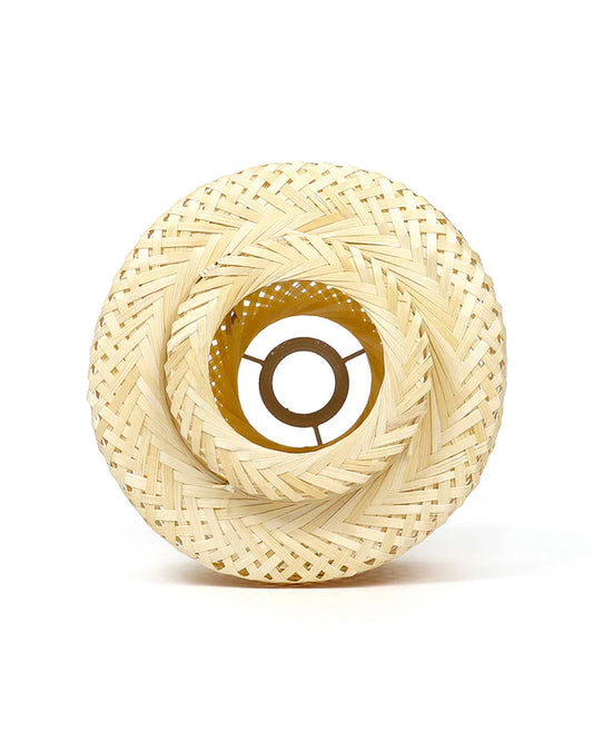 Elegant Cane Hanging Lamp for Living Space and Dining Area