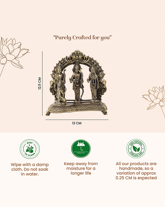 Brass Ram Darbar God Idol Decorative Showpiece for Home