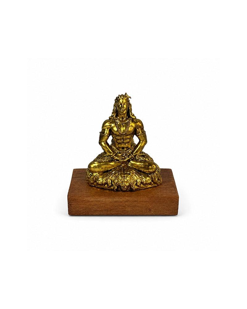 100 % Pure Brass Aadiyogi Lord Shiva Idol For Car Dashboard