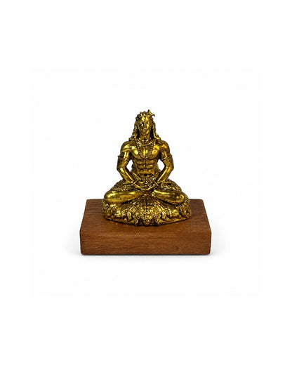 100 % Pure Brass Aadiyogi Lord Shiva Idol For Car Dashboard