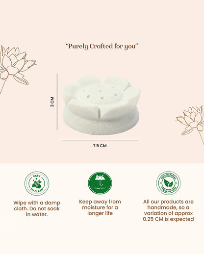 Marble Agarbatti Stand for Home Temple, Meditation, and Devotional Use