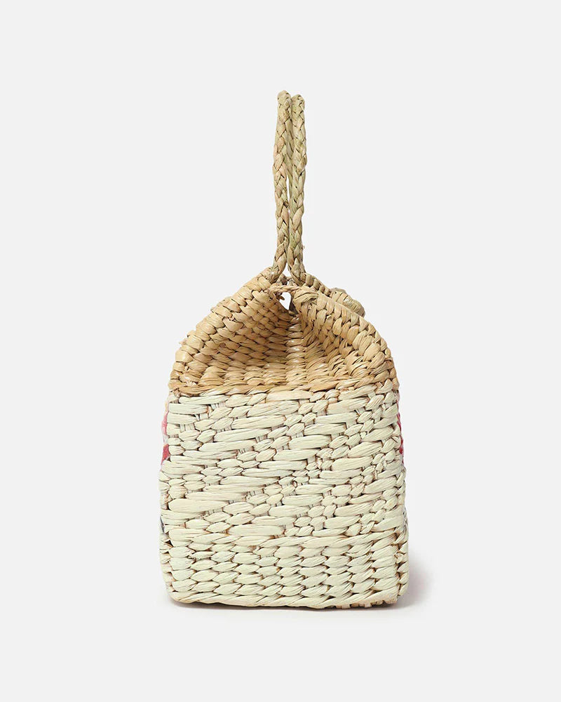 Handwoven Seagrass Picnic Basket for Outdoor Adventures & Family Meals
