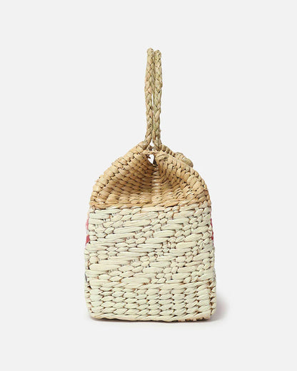 Handwoven Seagrass Picnic Basket for Outdoor Adventures & Family Meals