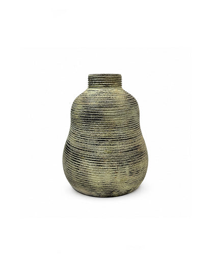 Premium Terracotta Decorative Vase with Textured Finish for Home Décor