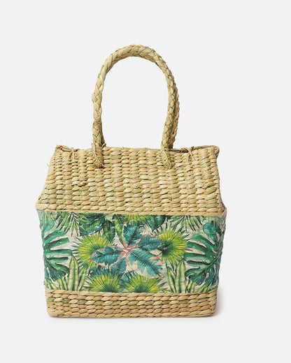 Portable Seagrass Picnic Basket for Picnic, Market, and Meal Storage