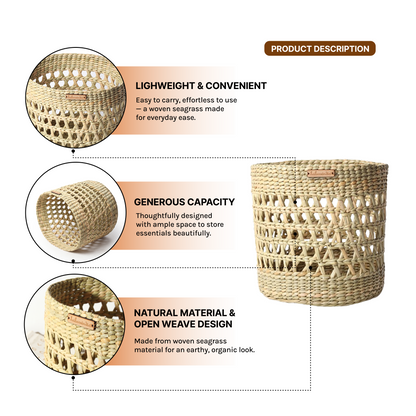 Basket For Kitchen Storage | Baskets For Organizing | Storage Organizer | Shelf Basket