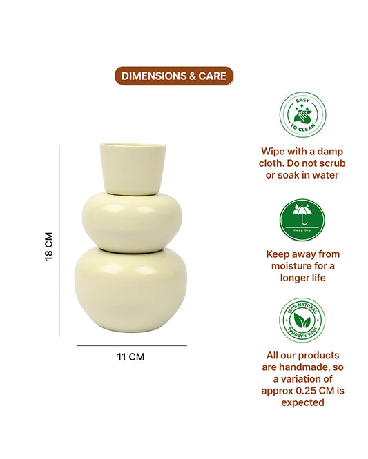 Elegant Metal Vase for Modern Minimalist and Luxury Home Interiors