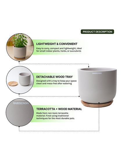 Terracotta Flower Pot | Flower Pots for Garden, Dining Table & Home Decor