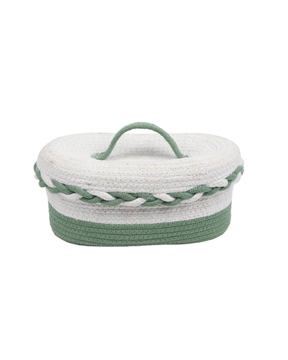 Boho Jute Storage Basket with Lid for Multipurpose Home Organization & Gifting