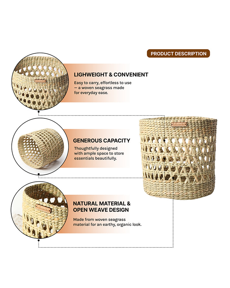 Basket For Kitchen Storage | Baskets For Organizing | Storage Organizer | Shelf Basket