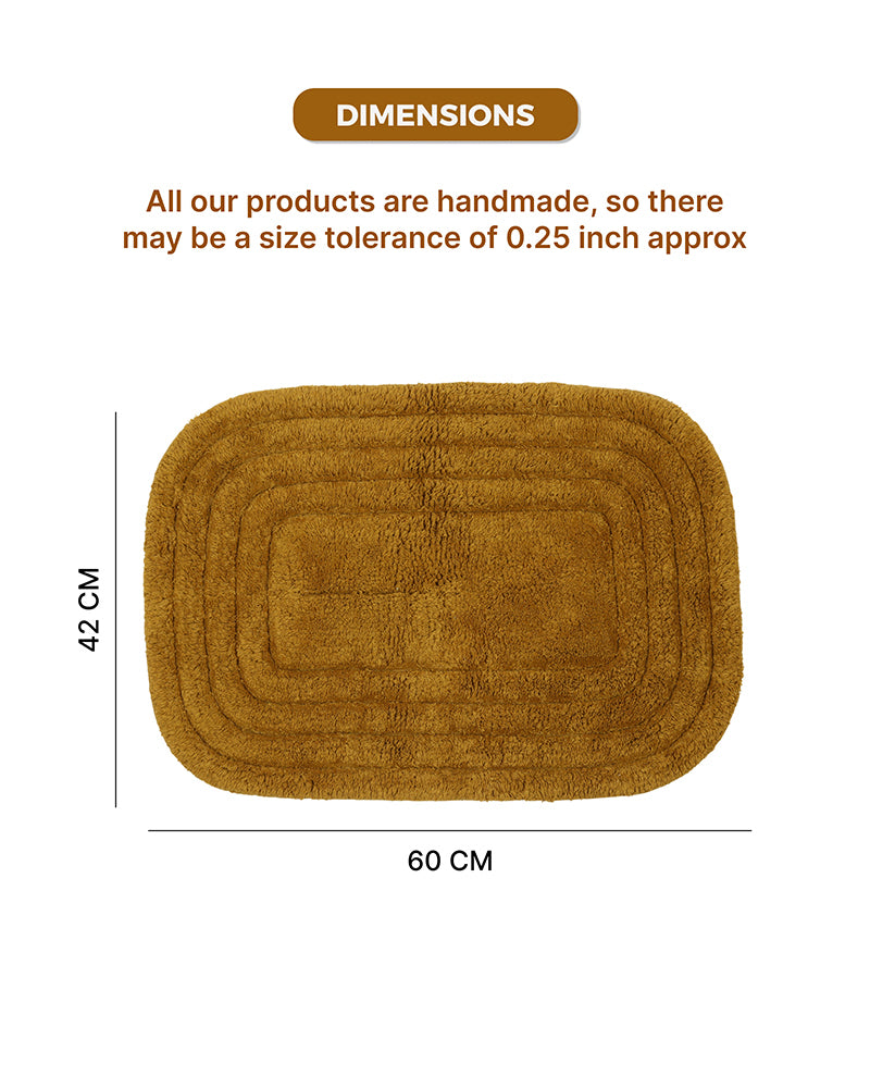 Premium Cotton Door Mat with Anti Skid Backing for Bathroom and Doorway Use