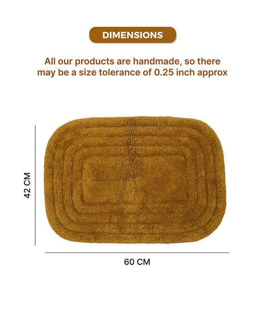 Premium Cotton Door Mat with Anti Skid Backing for Bathroom and Doorway Use
