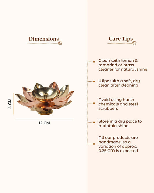 Brass Diya for Pooja Aarti and Diwali Decoration