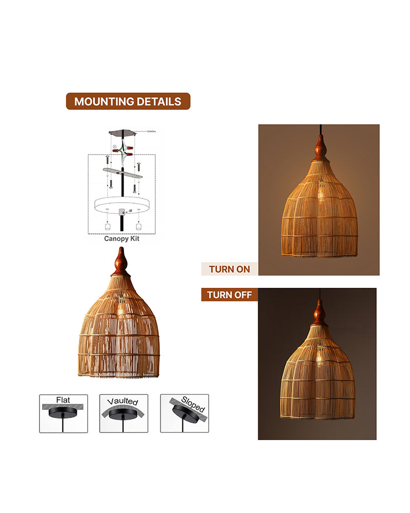 Modern Pendant Hanging Light for Living Room and Home Spaces