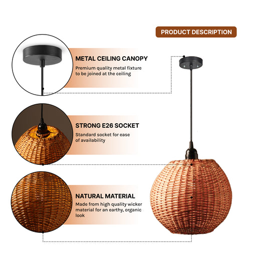 Ceiling Lamps For Living Room | Pendant Lights For Ceiling | Bamboo Hanging Lights