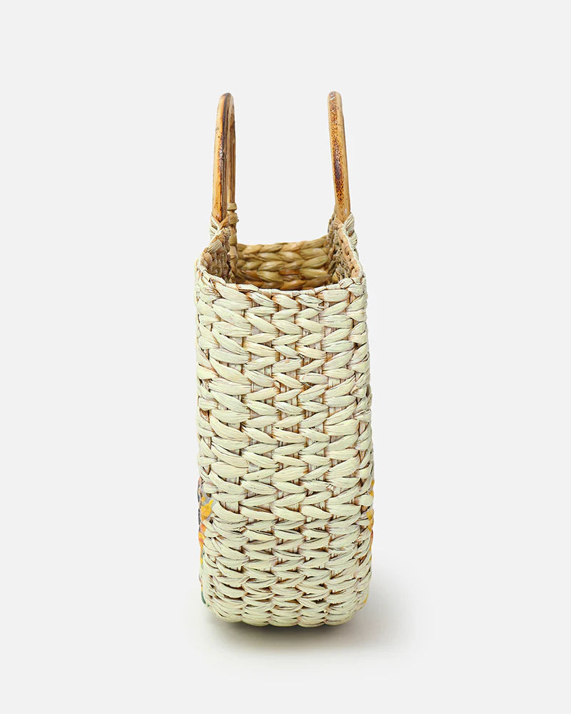 Handwoven Seagrass Beach Tote Handbag